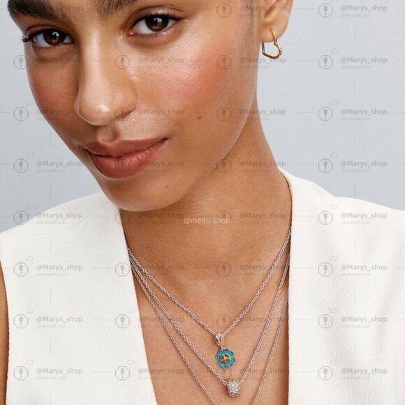 Pandora Spinnable Four Leaf  Diamond Dangle Charm - Picture 6 of 6